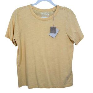 Faherty Sunwashed Tee | Corn Silk Yellow | 100% Organic Cotton | NWT | MSRP $58